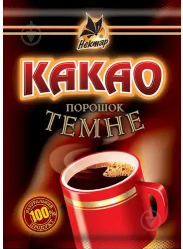 Какао темне коричневе 80гр. ТМ Нектар