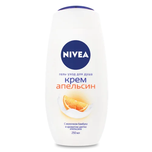 Крем-догляд для душу з молочком бамбука та апельсином, Nivea, 250мл