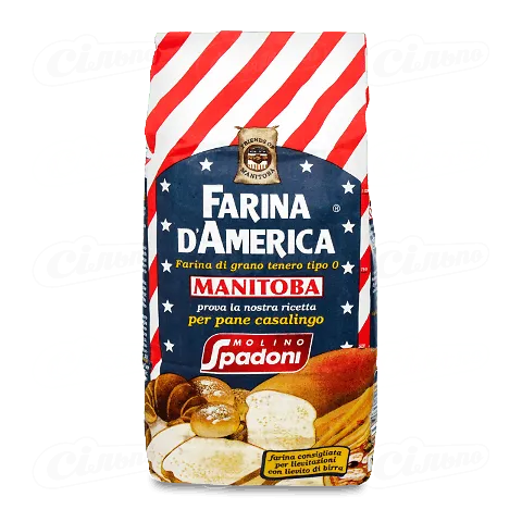 Борошно пшеничне Molino Spadoni Manitoba з м'яких сортів, 1кг
