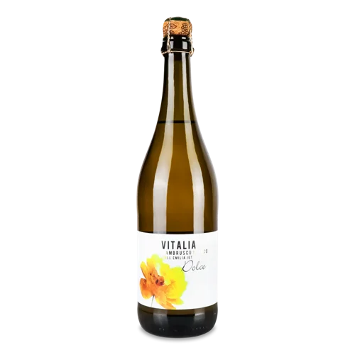 Вино Ігристе Vitalia Lambrusco Bianco Беле П/Сухе, 0.75л
