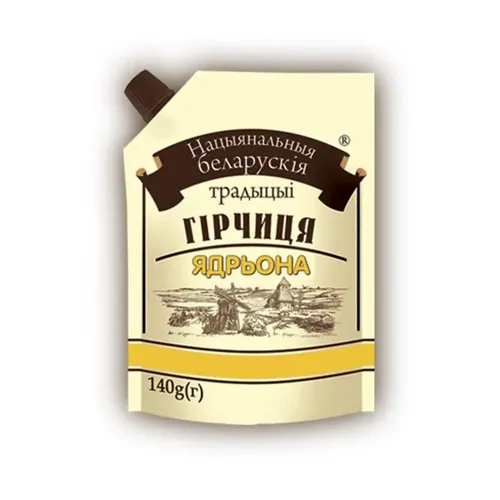 Гірчиця Національні білоруські традиції "Ядрьона" 140г дой-пак