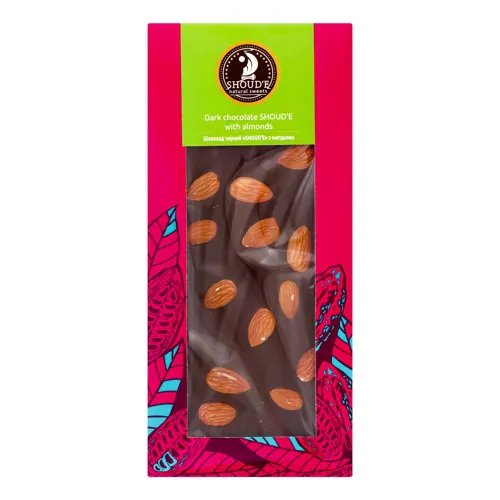 Шоколад чорний з мигдалем Shoud'e к/у 100г