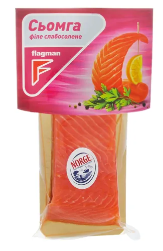 Сьомга філе шматок Flagman з/ш сл/с в/у 210г