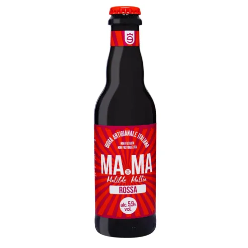 Пиво MaMa Rossa напівтемне нефільтроване 5,9%, 0,33л