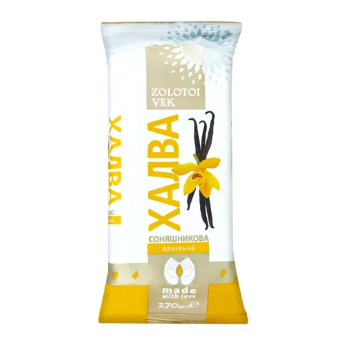 Халва соняшникова ванільна Zolotoi Vek м/e 270г