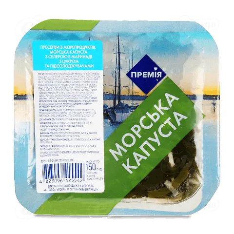 Капуста морська «Премія»® з селерою в маринаді, 150г