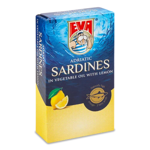 Сардини Вищого Ґатунку EVA З Лимоном, 200г