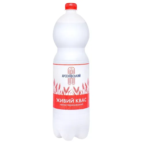Квас Арсеніївський хлібний живий 1,5л