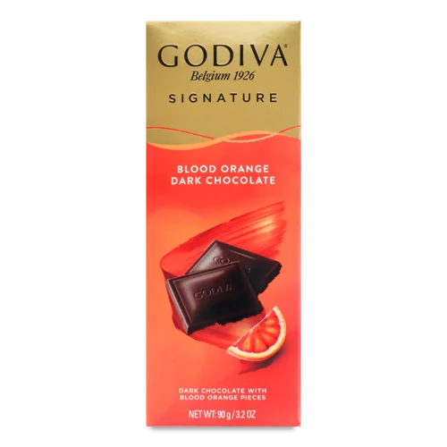 Темний Шоколад Blood Orange Godiva, в/ґ, к/у 90г
