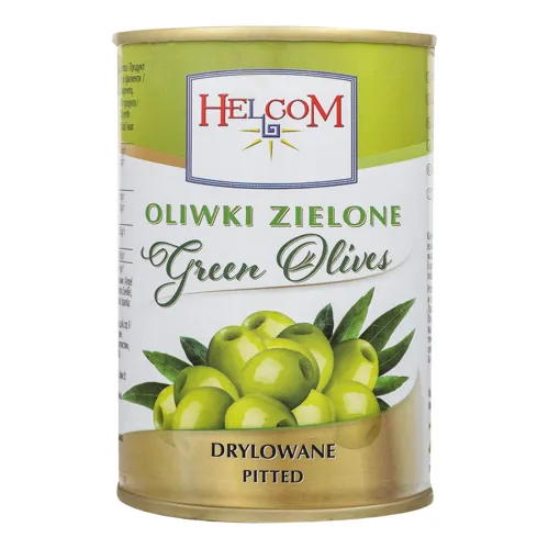 Оливки зелені без кісточок Helcom з/б 280г