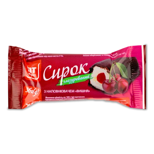 Сирок Глазурований З Наповнювачем Вишня 15% Хіт Продукт м/у, 36г