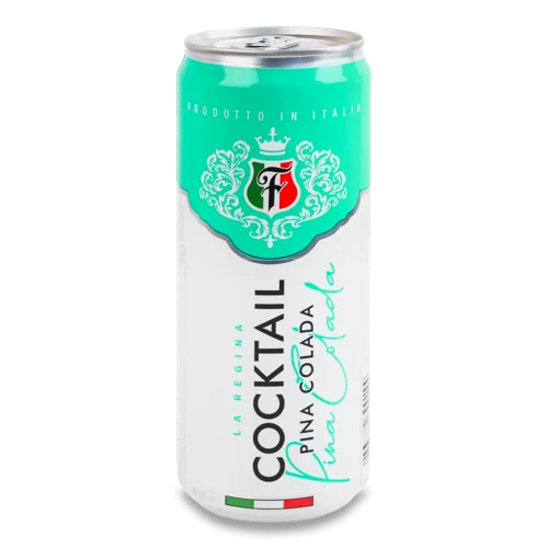 Напій Винний Напівігристий Pina Colada Cocktail La Regina, 0.33л, 7%, з/б