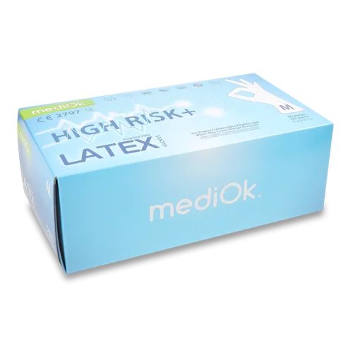 Рукавички Латексні High Risk Вищого Ґатунку, Розмір M