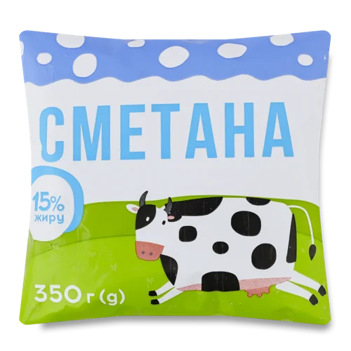 Сметана 15% В/ґ ТОВ Альдіс Д, 350 г
