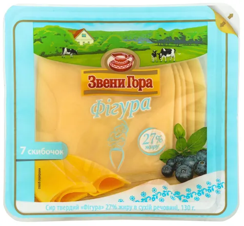 Сир 27% твердий Фігура Звени Гора м/у 130г