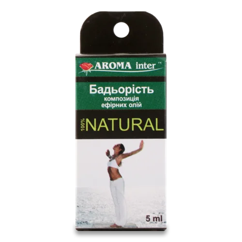 Ефірна Олія Бадьорість Aroma Inter, 5мл, натуральна, в/ґ
