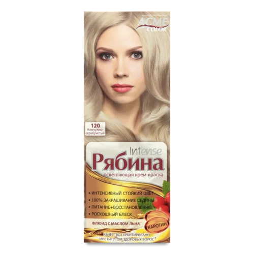 Крем-фарба Для Волосся №120 Перлинно-Сріблястий Рябина Intense Acme Color, 1шт