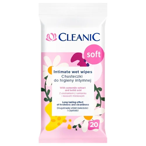 Серветки вологі Cleanic Soft для інтимної гігієни 20шт