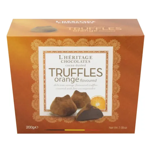 Трюфелі L'Heritage Chocolates шоколадні з апельсином 200г