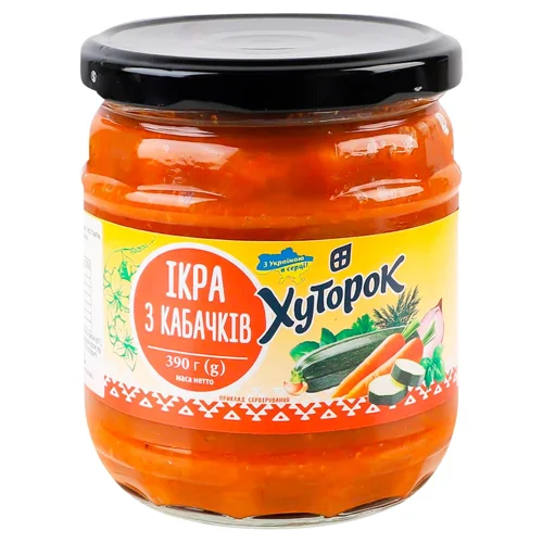Ікра Хуторок з кабачків 390г