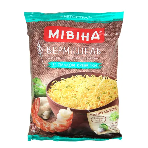 Вермішель швидкого приготування зі смаком креветки Мівіна м/у 59.2г