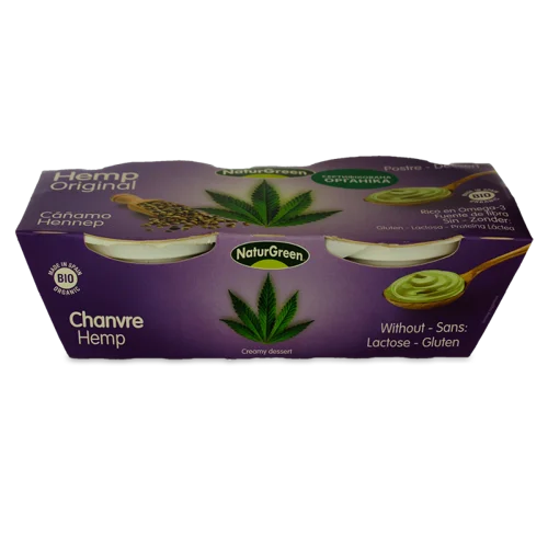 Десерт Рослинний Органічний З Насіння Коноплі Naturgreen, к/у, 2х125г