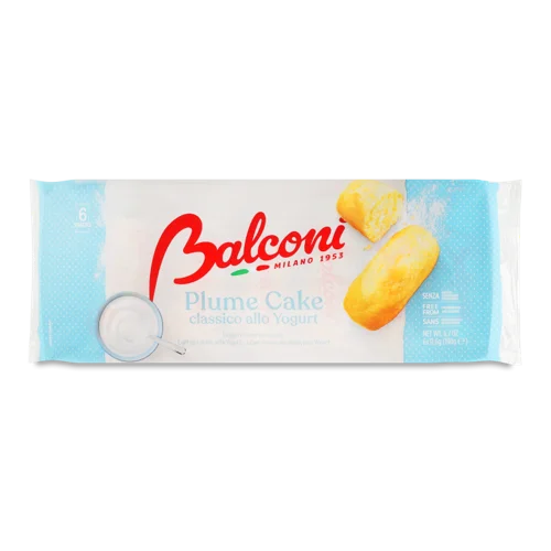Бісквіт З Йогуртом Plume Cake Balconi, в/ґ, 6х31.5г