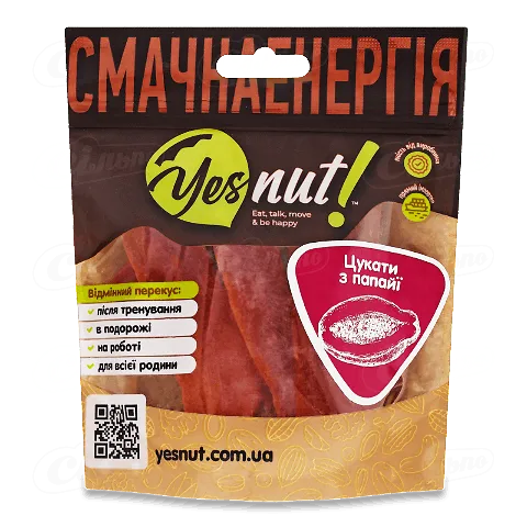 Цукати Yesnut! з папаї, 100г
