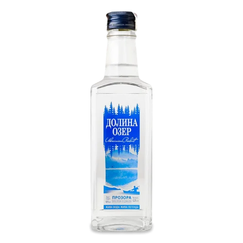 Водка 0.25л 40% Прозора Долина Озер, натуральна оболонка, п/пл