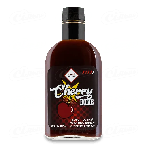 Соус «Лавка Традицій» Zapal «Вишнева бомба» з перцем гострий, 200мл