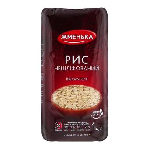Рис нешліфований Brown rice Жменька м/у 1кг