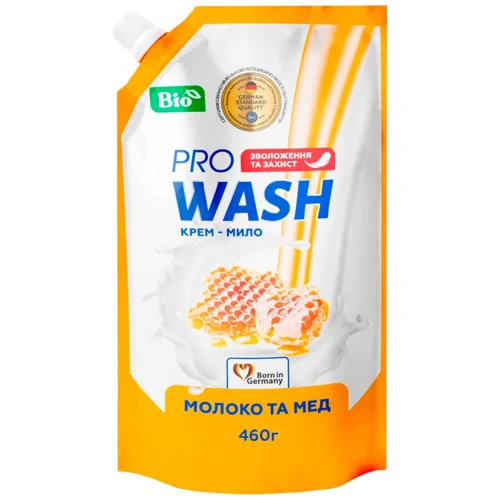 Крем-мило рідке Pro Wash Молоко та мед 460г