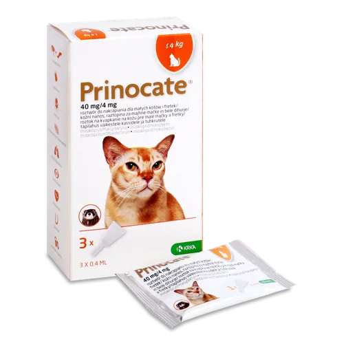 Спот-он Для Котів <4кг Prinocate Krka В/ґ 3х0.4мл, Ветеринарний Засіб