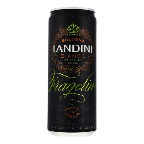 Напій слабоалкогольний 0.33л 6.5% на основі вина Bianco Fragolino Landini