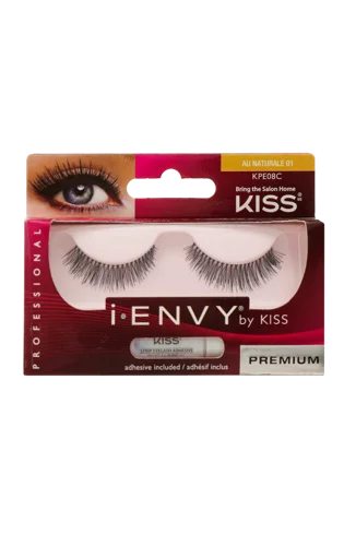 Накладні Вії KISS IEnvy Au Naturale 01, натуральна оболонка, 1г