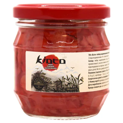 Імбир Kioto рожевий маринований 180г