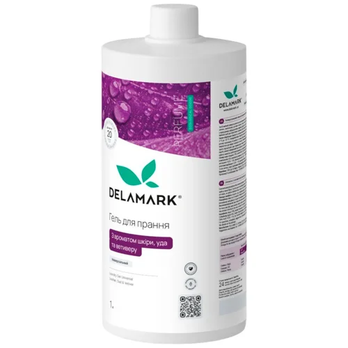 Гель для прання DeLaMark з ароматом шкіри уда та ветиверу 1л