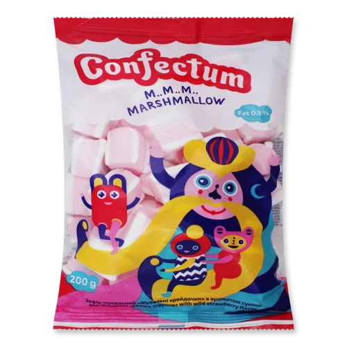 Зефір Жувальний З Ароматом Суниці, в/ґ, 200г