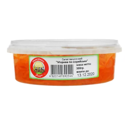 Салат закусочний Морква по-корейськи Ноосфера-Агро п/у 300г