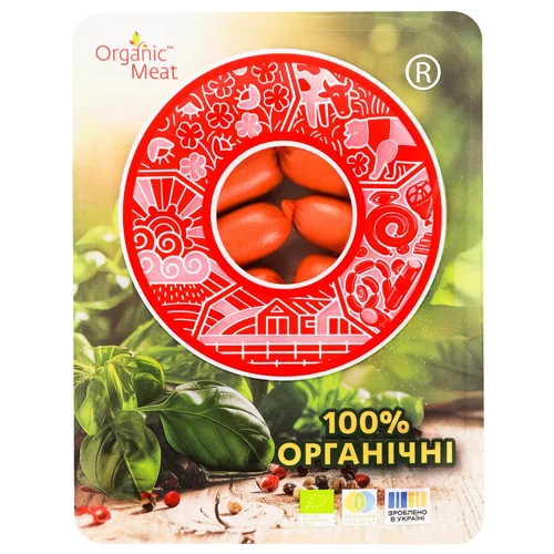 Сосиски Organic Milk Міні з вершками органічні вищий сорт 260г