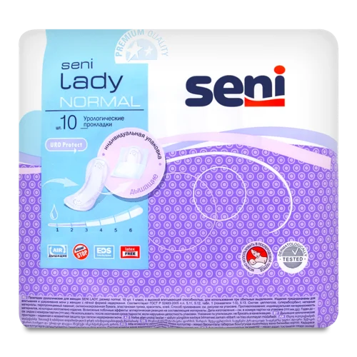 Урологічні Прокладки SENI LADY Normal, 10 шт.