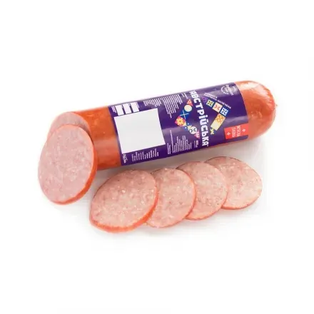 Ковбаса 400г М'ясна лавка/Своя лінія Австрійська копчена вакуумна упаковка