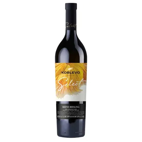 Вино Koblevo Select Рислінг Рейнський, біле, напівсухе, 9-14%, 0,75л