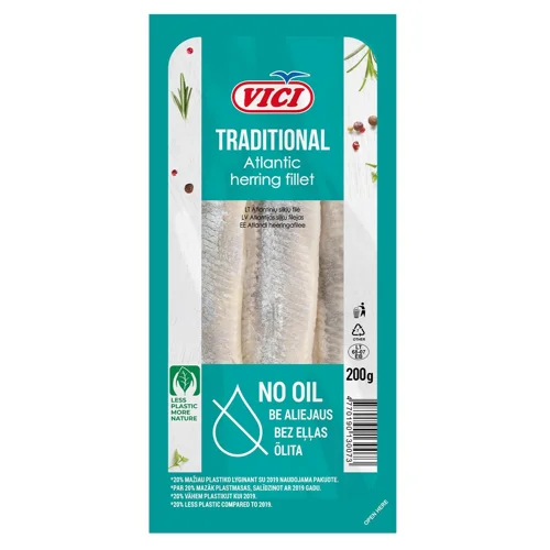 Оселедець Vici філе без олії 200г