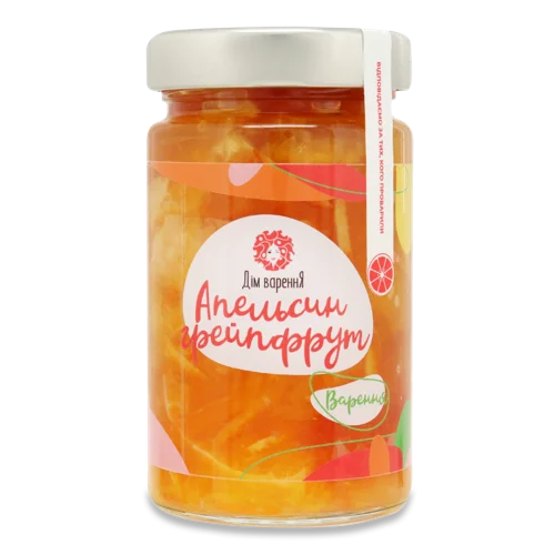 Варення Апельсин-Грейпфрут Вищого Ґатунку, с/б 350г