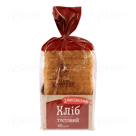 Хліб «Крафтяр» тостовий висівковий, 400г