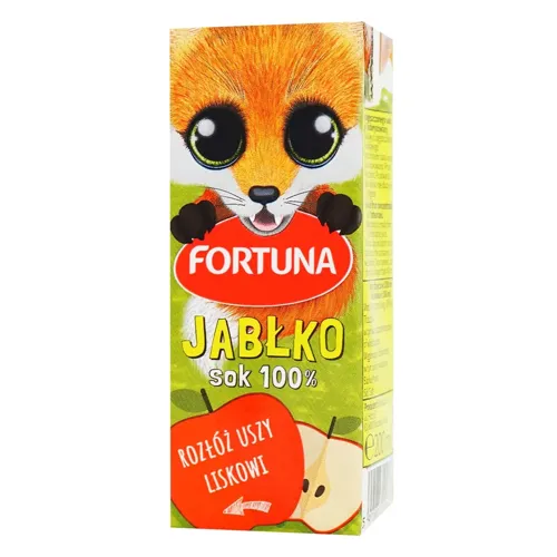 Сік Fortuna яблучний без цукру 200мл