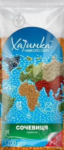 Крупа Сочевиця червона 0,700кг, ТМ Хатинка