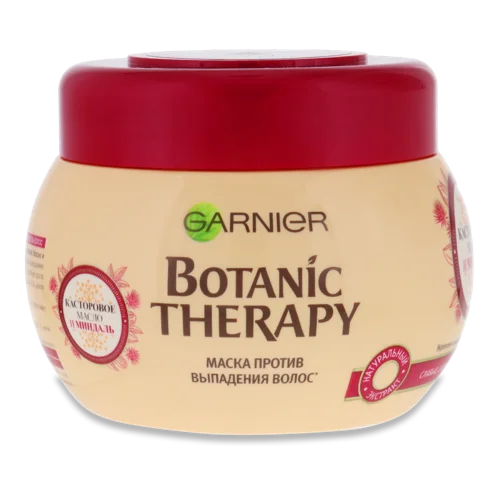 Маска для Волосся Проти Випадання з Касторовою Олією та Мигдалем Botanic Therapy Garnier, 300мл