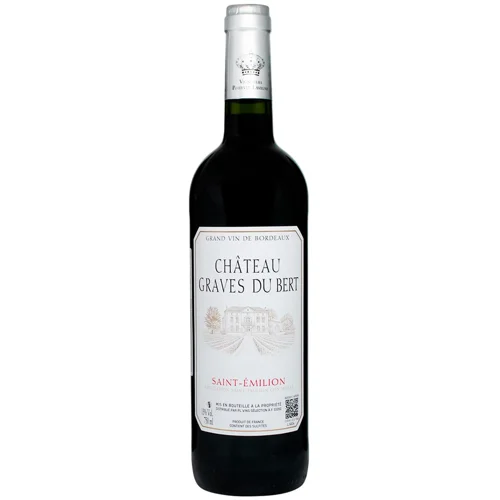 Вино Chateau Graves Du Bert Saint-Emilion червоне сухе 13% 0,75л
